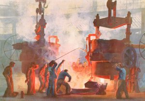 Steel Casting at Krupp / H. Kley