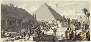 Building of the Pyramids in Ancient Egypt
