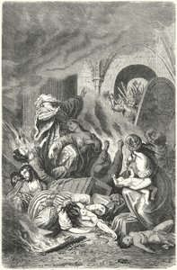 Massacre of the Jews of York by Heinrich Leutemann