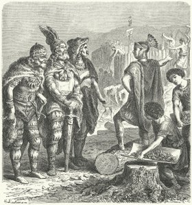 The Roman general Stilicho negotiating with the Goths, c400 by Heinrich Leutemann
