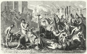The Romans Carrying Off the Art Treasures of Greece (engraving) by Heinrich Leutemann