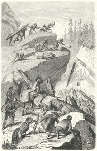 Tyrolean rebels fighting the French army at the Battle of the Sachsenklemme by Heinrich Leutemann