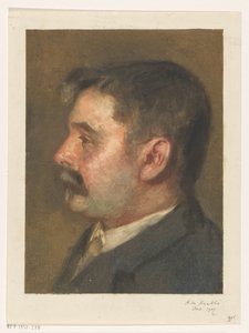 Portrait of an Unknown Man by Heinrich M. Krabbé (signed by artist)
