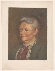 Portrait of an Old Lady by Heinrich M. Krabbé (signed by artist)