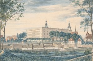 View of the Dessau Castle from the East by Heinrich Olivier