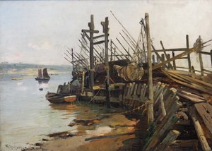 Landing-stage at Flensburg Fjord
