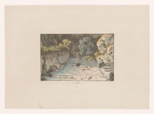View of a Waterfall in Orbe (Views of Switzerland)