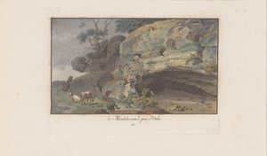 Shepherd in Front of a Cave at Montcherand