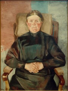 Old Peasant Woman (Anna Rohwedder) by Heinrich Stegemann