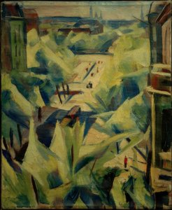 View from the Studio of Mundsburger Damm and the City Center by Heinrich Stegemann