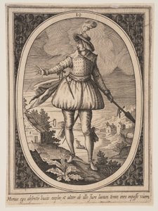 Plate 10 from Military Figures by Heinrich Ulrich
