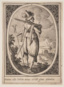 Plate 9 from Military Figures by Heinrich Ulrich