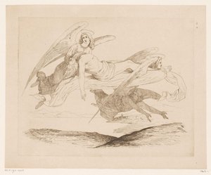 Saint Carried by Angels by Heinrich Vianden
