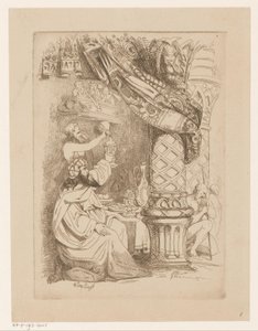 Man at a Banquet Being Served More Wine by Heinrich Vianden