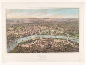 View of Dresden Seen from a Balloon by Heinrich Walter