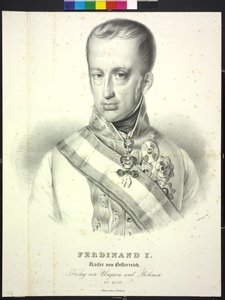Ferdinand I Emperor of Austria by Heinrich Wilhelm Schlesinger