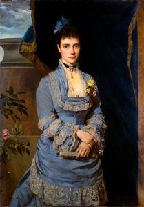 Portrait of Grand Duchess Maria Fyodorovna, Princess Dagmar of Denmark by Heinrich von Angeli