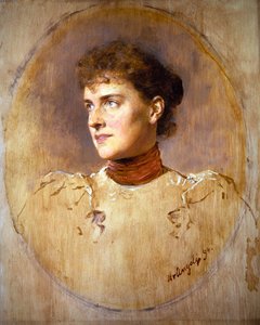 Portrait of a Young Woman by Heinrich von Angeli