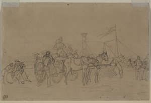Passengers for Rhine Steamer by Heinrich von Mayr