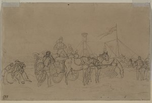 Passengers for Rhine Steamer by Heinrich von Mayr