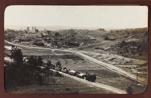 First World War: Ukraine in the years 1914-1916 during the invasion of the German army. Freight Train by Heldenfriedhof Dsessentniki (attr. to)