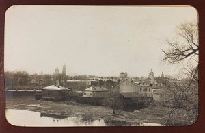 First World War: Ukraine in the years 1914-1916 during the invasion of the German army. View of Sumy by Heldenfriedhof Dsessentniki (attr. to)