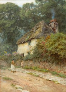 A Devonshire Cottage by Helen Allingham