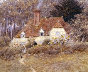 A Surrey Cottage by Helen Allingham