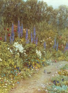 Garden Around her Cottage by Helen Allingham