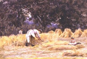 Harvesting by Helen Allingham