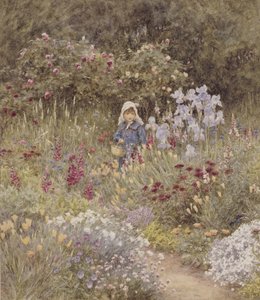 Minna, illustration to Happy England by Marcus Huish, pub. by A & C Black, 1904 by Helen Allingham