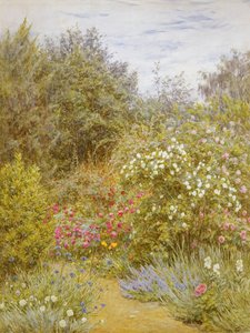 Roses in a Surrey Garden by Helen Allingham