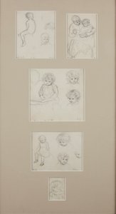 Sketches of Henry Allingham, c.1884 by Helen Allingham