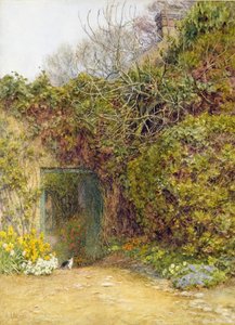 The Kitchen Garden, Farringford by Helen Allingham