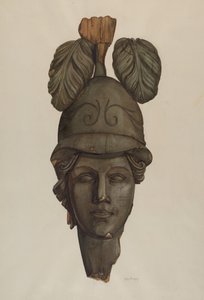 Head from a Statue: Minerva by Helen Bronson