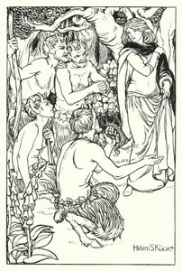 Una is rescued by the Satyrs by Helen S. Kuck