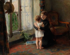 Mother and Child by Helene Schjerfbeck