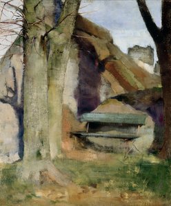 Shadow on the Wall by Helene Schjerfbeck