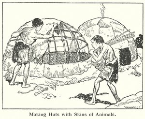 Making Huts with Skins of Animals by Helga von Cramm