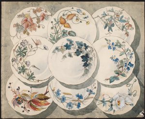 Sketches for Plate Designs by Helmer Osslund