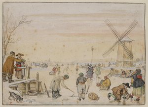 Ice Amusement by Hendrick Avercamp