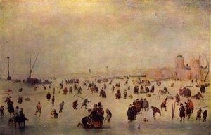 Skating Scene by Hendrick Avercamp