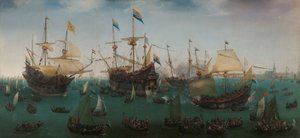 The Return to Amsterdam from the Second Expedition to the East Indies by Hendrick Cornelisz Vroom