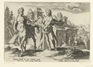 Apollo Entrusts Asclepius to Chiron (Ovid