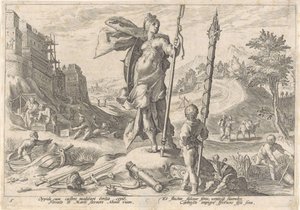 The Bronze Age (Metamorphoses of Ovid) by Hendrick Goltzius (workshop of)