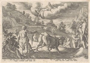The Silver Age by Hendrick Goltzius (workshop of)