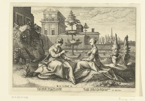 Juno Approaches Semele in the Form of Beroe by Hendrick Goltzius (workshop of)