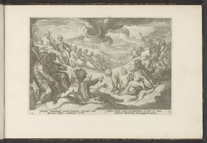 Jupiter Summons the Olympian Gods by Hendrick Goltzius (workshop of)