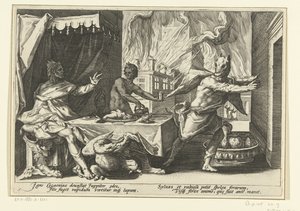 Lycaon Transformed into a Wolf from Ovid