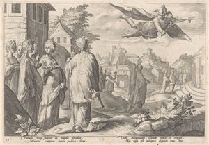 Mercury and Herse by Hendrick Goltzius (workshop of)